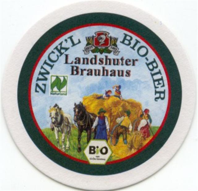 landshut la-by landshuter brautrad 1b (rund215-zwickl bio bier)